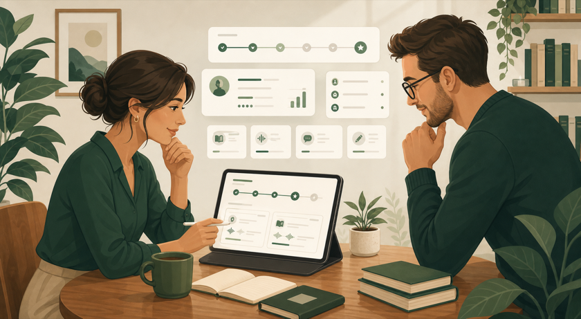 Learning built around your level illustration